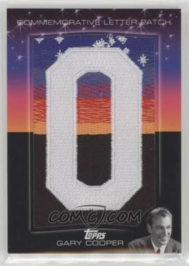 2011 Topps American Pie - Hollywood Sign Commemorative Letter Patch #HSLP-13 - Gary Cooper /25