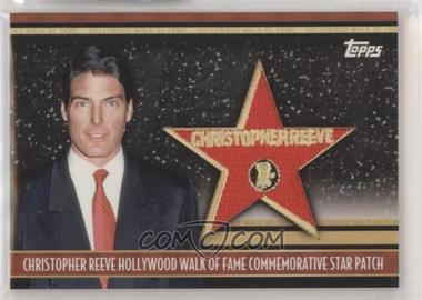 2011 Topps American Pie - Hollywood Walk of Fame Commemorative Star Patch #HWFP-5 - Christopher Reeve /50