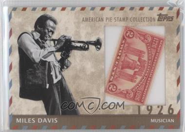 2011 Topps American Pie - Stamp Collection #APSC-14 - Miles Davis /76