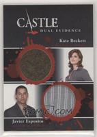 Kate Beckett as played by Stana Katic, Javier Esposito