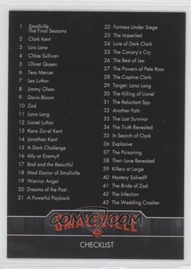 2012 Cryptozoic Smallville Seasons 7-10 - [Base] #85 - Checklist