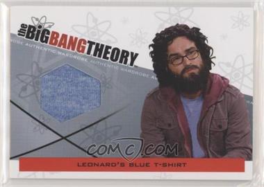 2012 Cryptozoic The Big Bang Theory Seasons 3 & 4 - Authentic Wardrobe #M-09 - Leonard's Blue T-Shirt