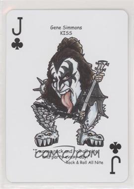 2012 Hero Decks Presents Rock 'n Roll Playing Cards - [Base] #JC - Gene Simmons