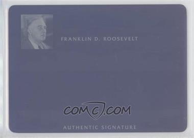 2012 Leaf Oval Office Cut Signatures - [Base] - Printing Plates Cyan #OOD30 - Franklin D. Roosevelt /1