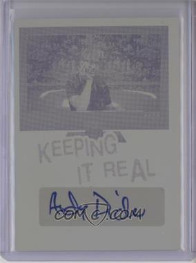 2012 Leaf Pop Century - Keeping It Real Autographs - Printing Plate Yellow #KR-AD1 - Andy Dick /1
