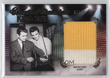 2012 Press Pass Essential Elvis - Essential Materials - King Size Gold Foil #KS-1 - Yellow Sun Records Jacket /99