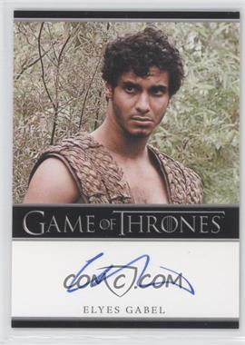 2012 Rittenhouse Game of Thrones Season 1 - Bordered Autographs #_ELGA - Elyes Gabel as Rakharo