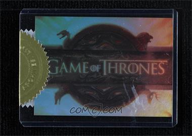 2012 Rittenhouse Game of Thrones Season 1 - Case Topper #T1 - Game of Thrones Logo /900 [Uncirculated]