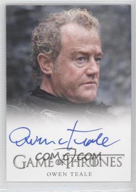 2012 Rittenhouse Game of Thrones Season 1 - Full-Bleed Autographs #_OWTE - Owen Teale as Alliser Thorne