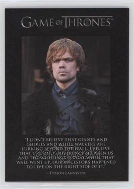 2012 Rittenhouse Game of Thrones Season 1 - The Quotable Game of Thrones #Q6 - Tyrion Lannister, Jon Snow, Samwell Tarly