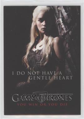 2012 Rittenhouse Game of Thrones Season 1 - You Win or You Die #SP4 - I Do Not Have a Gentle Heart