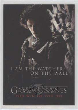 2012 Rittenhouse Game of Thrones Season 1 - You Win or You Die #SP5 - I Am the Watcher on the Wall