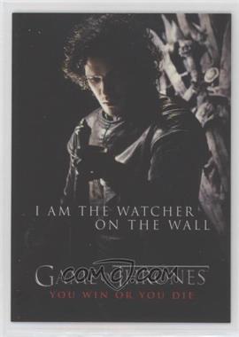 2012 Rittenhouse Game of Thrones Season 1 - You Win or You Die #SP5 - I Am the Watcher on the Wall
