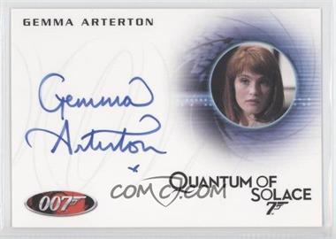 2012 Rittenhouse James Bond: 50th Anniversary Series 2 - Autographs #A138 - Quantum of Solace - Gemma Arteron as Agent Fields