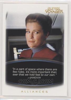 2012 Rittenhouse The "Quotable" Star Trek: Voyager - [Base] #31 - Alliances - "In a part of space where there..."