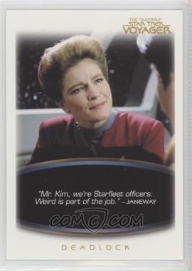 2012 Rittenhouse The "Quotable" Star Trek: Voyager - [Base] #35 - Deadlock - "Mr. Kim, we're Starfleet officers..."