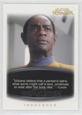 2012 Rittenhouse The "Quotable" Star Trek: Voyager - [Base] #36 - Innocence - "Vulcans believe that a person's katra…"