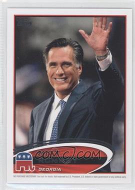 2012 Topps Update Series - Presidential Predictor Mitt Romney #PPR-10 - Mitt Romney (Georgia)