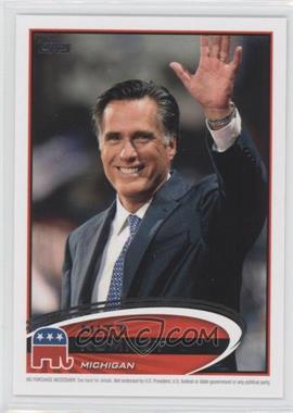 2012 Topps Update Series - Presidential Predictor Mitt Romney #PPR-22 - Mitt Romney (Michigan)