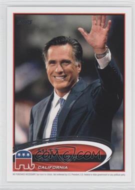 2012 Topps Update Series - Presidential Predictor Mitt Romney #PPR-5 - Mitt Romney (California)