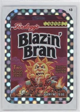 2012 Topps Wacky Packages All-New Series 9 - [Base] - Flash Foil #13 - Blazin' Bran
