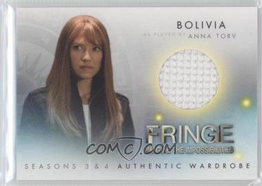 2013 Cryptozoic Fringe Seasons 3 & 4 - Authetic Wardrobe #M12 - Bolivia as played by Anna Torv