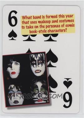 2013 Flickback Trivia Challenge 1973 Playing Cards - [Base] #6S - KISS