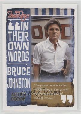 2013 Panini Beach Boys 50th Anniversary - In Their Own Words - Artist Proof #7 - Bruce Johnston /99