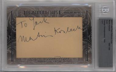 2013 Press Pass Platinum Cuts - Authentics Cut Signatures #_MAKO - Martin Kosieck /1 [Cut Signature]