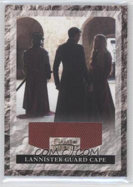 2013 Rittenhouse Game of Thrones Season 2 - Lannister Guard Capes Relics #RLGRLG1 - Lannister Guard Cape /575