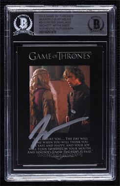 2013 Rittenhouse Game of Thrones Season 2 - The Quotable Game of Thrones #Q13 - Tyrion Lannister [BAS BGS Authentic]