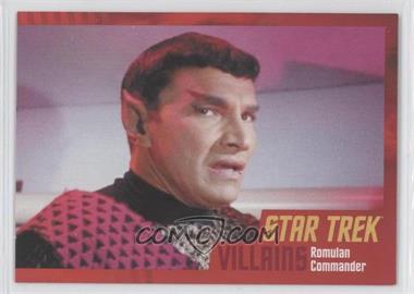 2013 Rittenhouse Star Trek The Original Series: Heroes & Villians - [Base] - Cardboard #20 - Romulan Commander