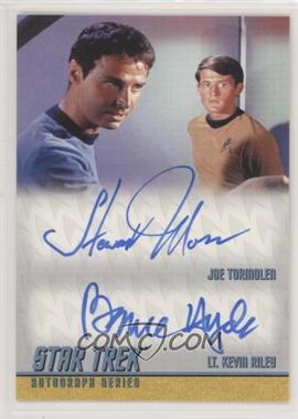 2013 Rittenhouse Star Trek The Original Series: Heroes & Villians - Dual Autographs #DA22 - Stewart Moss as Joe Tormolen and Bruce Hyde as Lt. Kevin Riley