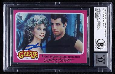 2013 Topps 75th Anniversary - [Base] #72 - Olivia Newton-John, John Travolta [BAS BGS Authentic]