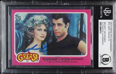 2013 Topps 75th Anniversary - [Base] #72 - Olivia Newton-John, John Travolta [BAS BGS Authentic]