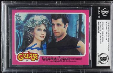 2013 Topps 75th Anniversary - [Base] #72 - Olivia Newton-John, John Travolta [BAS BGS Authentic]