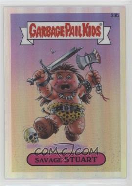 2013 Topps Garbage Pail Kids Chrome - [Base] - Refractor #33b - Savage Stuart