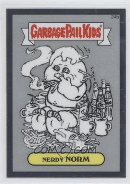 2013 Topps Garbage Pail Kids Chrome - Pencil Art Concept Sketches #24b - Nerdy Norm