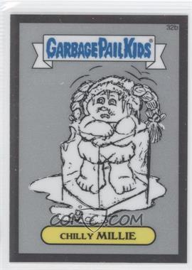 2013 Topps Garbage Pail Kids Chrome - Pencil Art Concept Sketches #32b - Chilly Millie