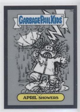 2013 Topps Garbage Pail Kids Chrome - Pencil Art Concept Sketches #7b - April Showers