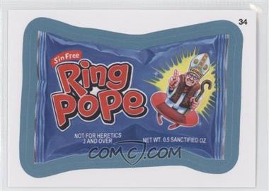 2013 Topps Wacky Packages All-New Series 11 - [Base] - Blue #34 - Ring Pope