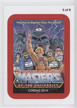 2013 Topps Wacky Packages All-New Series 11 - Coming Distractions - Red #5 - Masters of the University