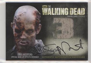 2014 Cryptozoic The Walking Dead Season 3 Part 1 - Autograph Memorabilia #AM6 - Greg Nicotero