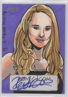 2014 Leaf Pop Century - Masterworks Autographed Sketch Cards #_KRRM - Kristen Renton (Rich Molinelli) /1