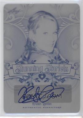 2014 Leaf Pop Century - Stunning Starlets - Printing Plate Black #SS-KR1 - Kristen Renton /1