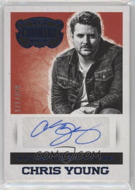 2014 Panini Country Music - Authentic Signatures - Blue #S-CY - Chris Young /249