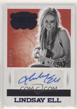 2014 Panini Country Music - Authentic Signatures - Blue #S-LE - Lindsay Ell /199