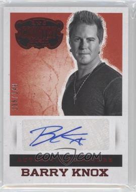2014 Panini Country Music - Authentic Signatures - Red #S-BKN - Barry Knox /149