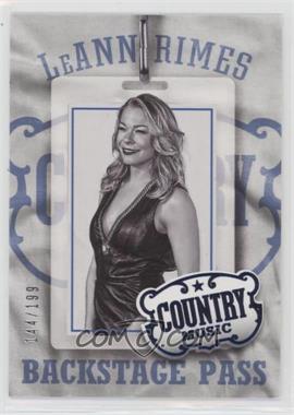 2014 Panini Country Music - Backstage Pass - Blue #8 - LeAnn Rimes /199 [EX to NM]