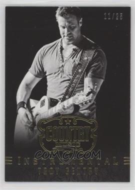 2014 Panini Country Music - Instrumental - Gold #3 - Troy Gentry /25